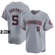 CJ Abrams Youth Washington Nationals Gray Limited Road Jersey