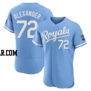 CJ Alexander Men's Kansas City Royals Light Blue Authentic 2022 Alternate Jersey