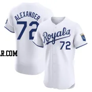 CJ Alexander Men's Kansas City Royals White Elite Home Jersey