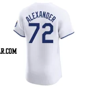 CJ Alexander Men's Kansas City Royals White Elite Home Jersey