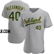 CJ Alexander Men's Oakland Athletics Gray Authentic Road Jersey