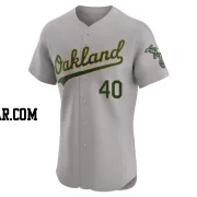 CJ Alexander Men's Oakland Athletics Gray Elite Road Jersey