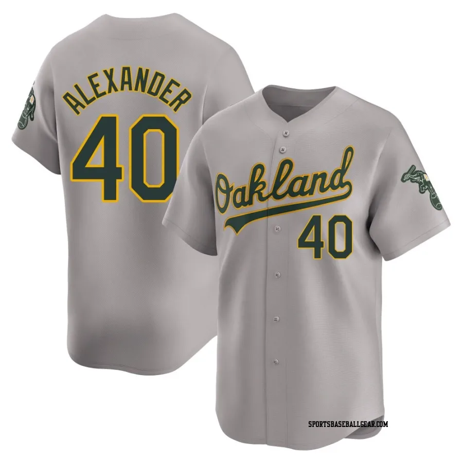 CJ Alexander Men's Oakland Athletics Gray Limited Away Jersey