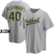 CJ Alexander Men's Oakland Athletics Gray Replica Road Jersey