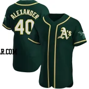 CJ Alexander Men's Oakland Athletics Green Authentic Alternate Jersey