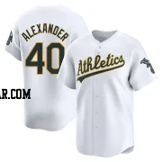 CJ Alexander Men's Oakland Athletics White Limited Home Jersey