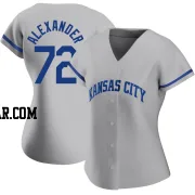 CJ Alexander Women's Kansas City Royals Gray Authentic 2022 Road Jersey