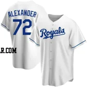 CJ Alexander Youth Kansas City Royals White Replica Home Jersey