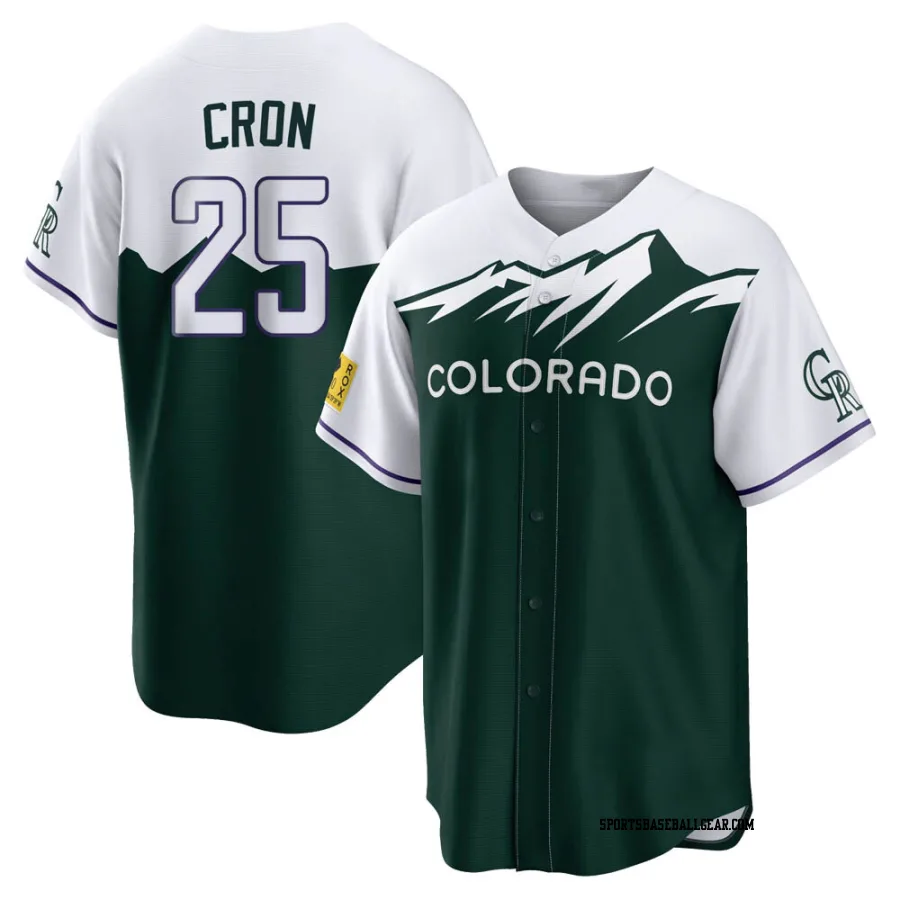 C.J. Cron Men's Colorado Rockies Green Replica 2022 City Connect Jersey