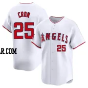 C.J. Cron Men's Los Angeles Angels White Limited Home Jersey