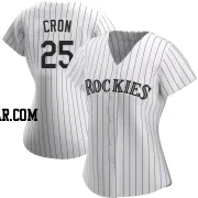 C.J. Cron Women's Colorado Rockies White Authentic Home Jersey