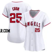 C.J. Cron Women's Los Angeles Angels White Limited Home Jersey