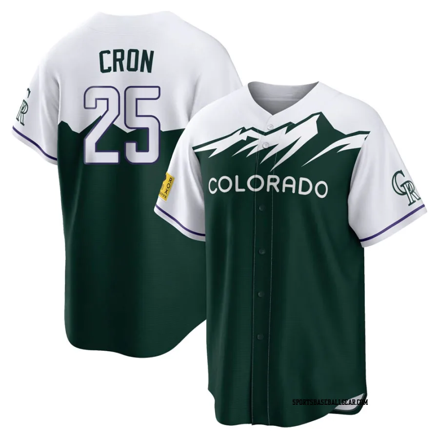 C.J. Cron Youth Colorado Rockies Green Replica 2022 City Connect Jersey