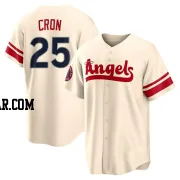 C.J. Cron Youth Los Angeles Angels Cream Replica 2022 City Connect Jersey