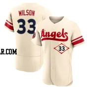 C.J. Wilson Men's Los Angeles Angels Cream Authentic 2022 City Connect Jersey