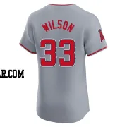 C.J. Wilson Men's Los Angeles Angels Gray Elite Road Jersey