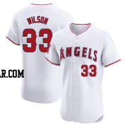 C.J. Wilson Men's Los Angeles Angels White Elite Home Jersey