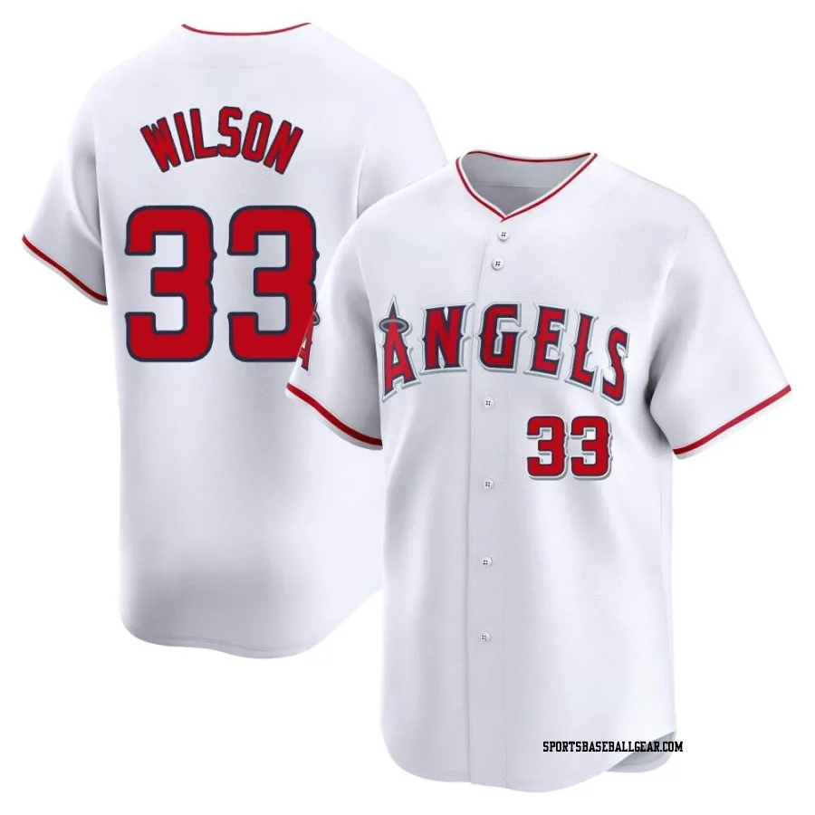 C.J. Wilson Men's Los Angeles Angels White Limited Home Jersey