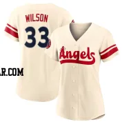 C.J. Wilson Women's Los Angeles Angels Cream Authentic 2022 City Connect Jersey