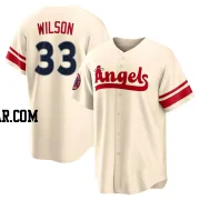 C.J. Wilson Youth Los Angeles Angels Cream Replica 2022 City Connect Jersey