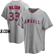 C.J. Wilson Youth Los Angeles Angels Replica Silver Road Jersey