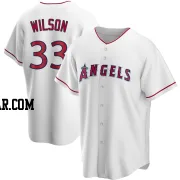 C.J. Wilson Youth Los Angeles Angels White Replica Home Jersey