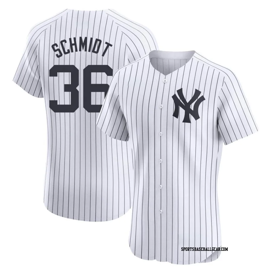 Clarke Schmidt Men's New York Yankees White Elite Home Jersey