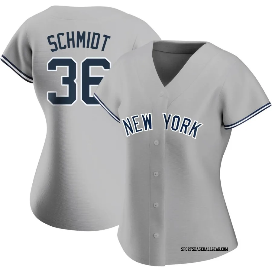 Clarke Schmidt Women's New York Yankees Gray Authentic Road Name Jersey