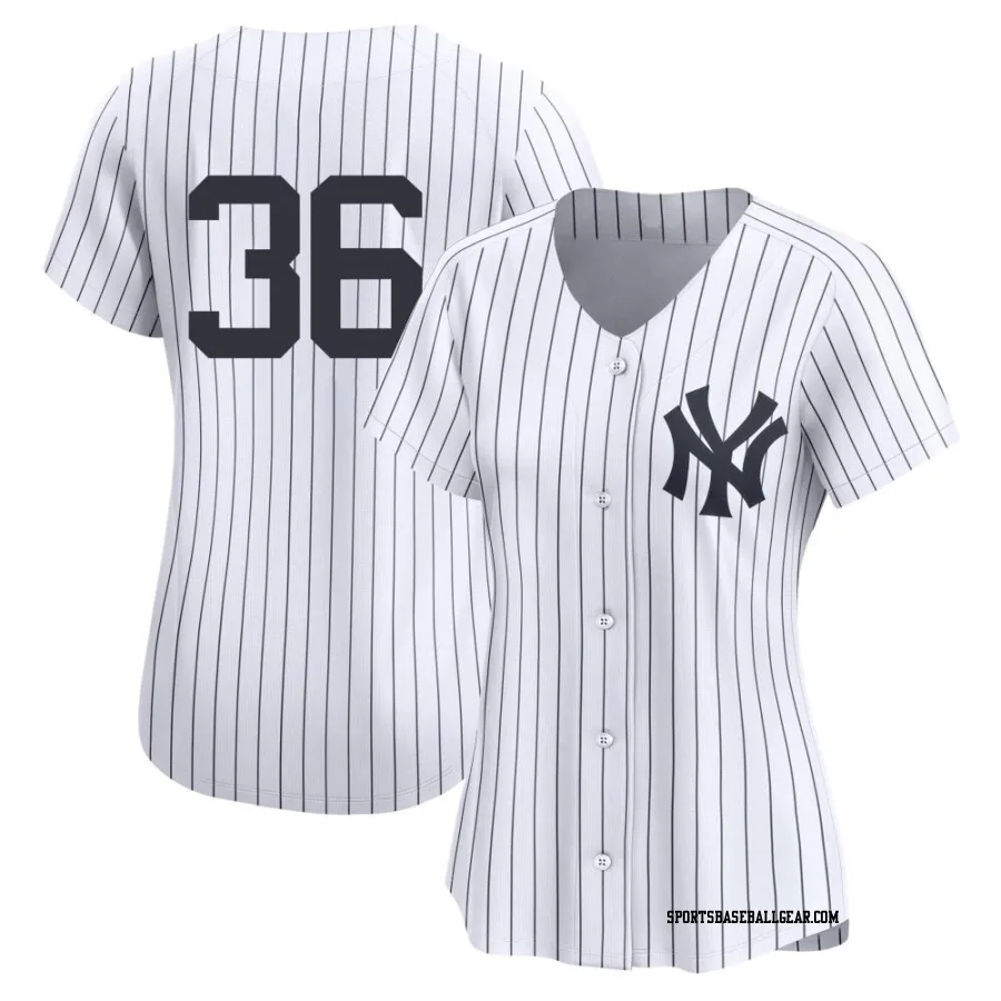 Clarke Schmidt Women's New York Yankees White Limited Yankee Home 2nd Jersey