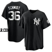 Clarke Schmidt Youth New York Yankees Black/White Replica Jersey