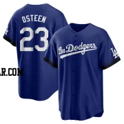 Claude Osteen Youth Los Angeles Dodgers Royal Replica 2021 City Connect Jersey