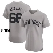 Clay Aguilar Men's New York Yankees Gray Elite Road Jersey