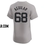 Clay Aguilar Men's New York Yankees Gray Elite Road Jersey