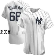 Clay Aguilar Men's New York Yankees White Authentic Home Jersey