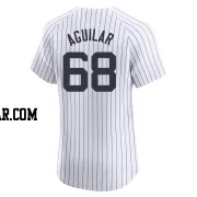 Clay Aguilar Men's New York Yankees White Elite Home Jersey