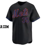 Clay Holmes Men's New York Mets Black Limited Alternate Jersey