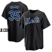 Clay Holmes Men's New York Mets Black Replica 2022 Alternate Jersey