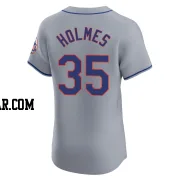 Clay Holmes Men's New York Mets Gray Elite Road Jersey