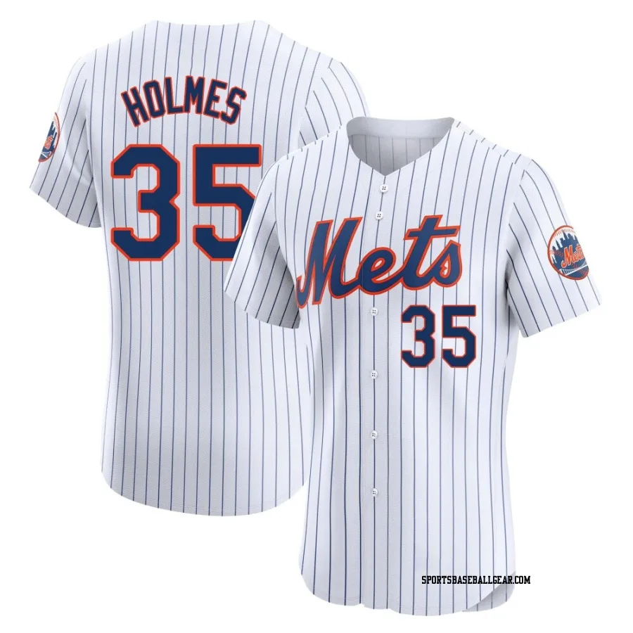 Clay Holmes Men's New York Mets White Elite Home Jersey