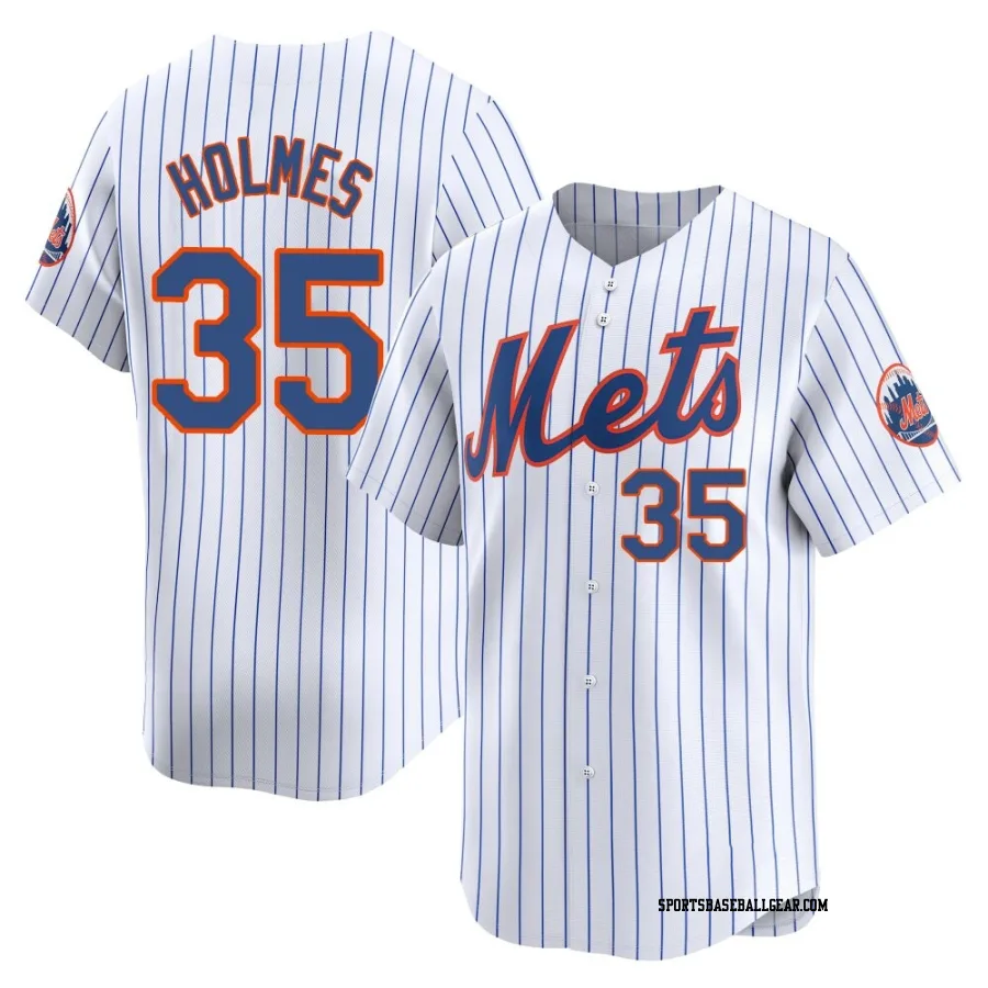 Clay Holmes Men's New York Mets White Limited Home Jersey