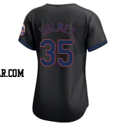 Clay Holmes Women's New York Mets Black Limited Alternate Jersey