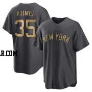 Clay Holmes Youth New York Yankees Charcoal Game Replica 2022 All-Star Jersey