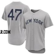 Clayton Andrews Men's New York Yankees Gray Authentic 2021 Field of Dreams Jersey