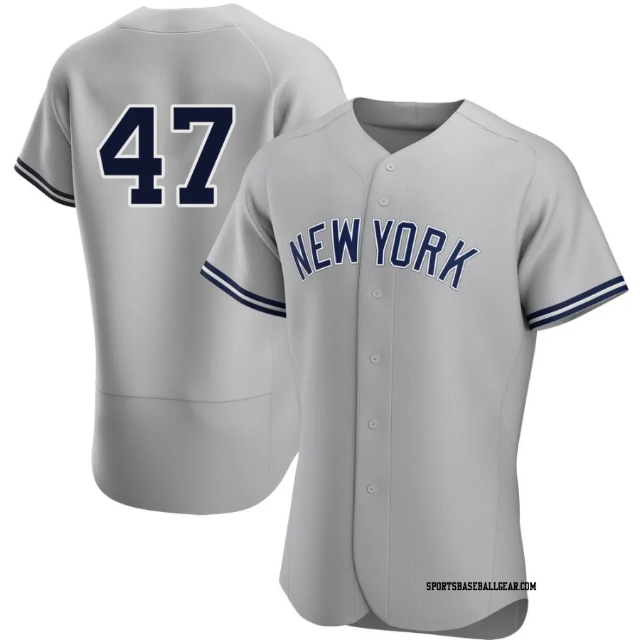 Clayton Andrews Men's New York Yankees Gray Authentic Road Jersey