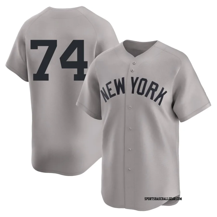 Clayton Andrews Men's New York Yankees Gray Limited Away 2nd Jersey