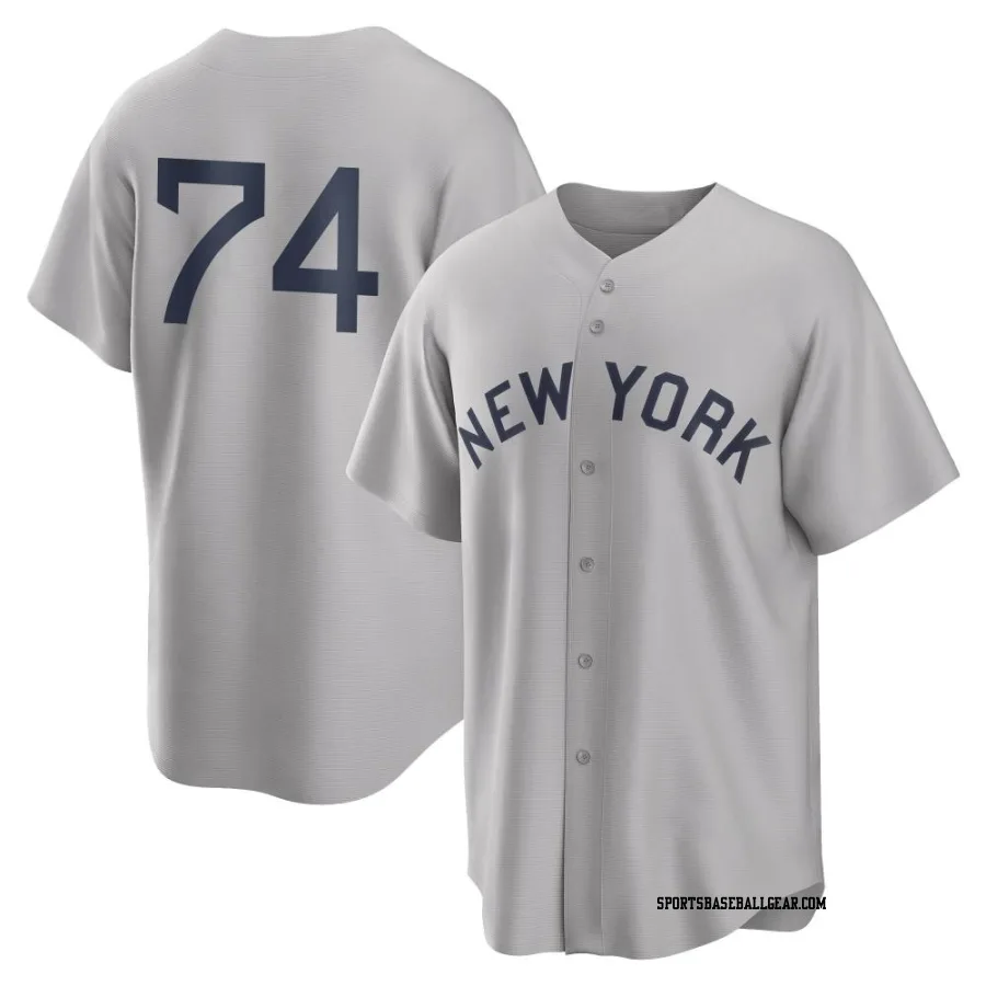 Clayton Andrews Men's New York Yankees Gray Replica 2021 Field of Dreams Jersey