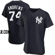 Clayton Andrews Men's New York Yankees Navy Authentic Alternate Jersey