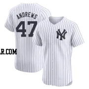 Clayton Andrews Men's New York Yankees White Elite Home Jersey