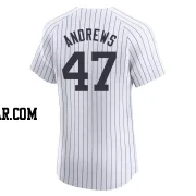 Clayton Andrews Men's New York Yankees White Elite Home Jersey