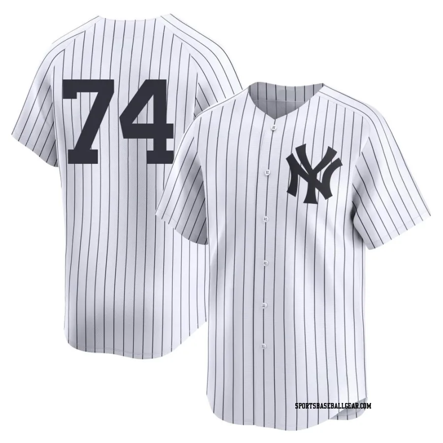 Clayton Andrews Men's New York Yankees White Limited Yankee Home 2nd Jersey